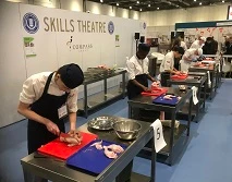 Students compete in a hospitality competition