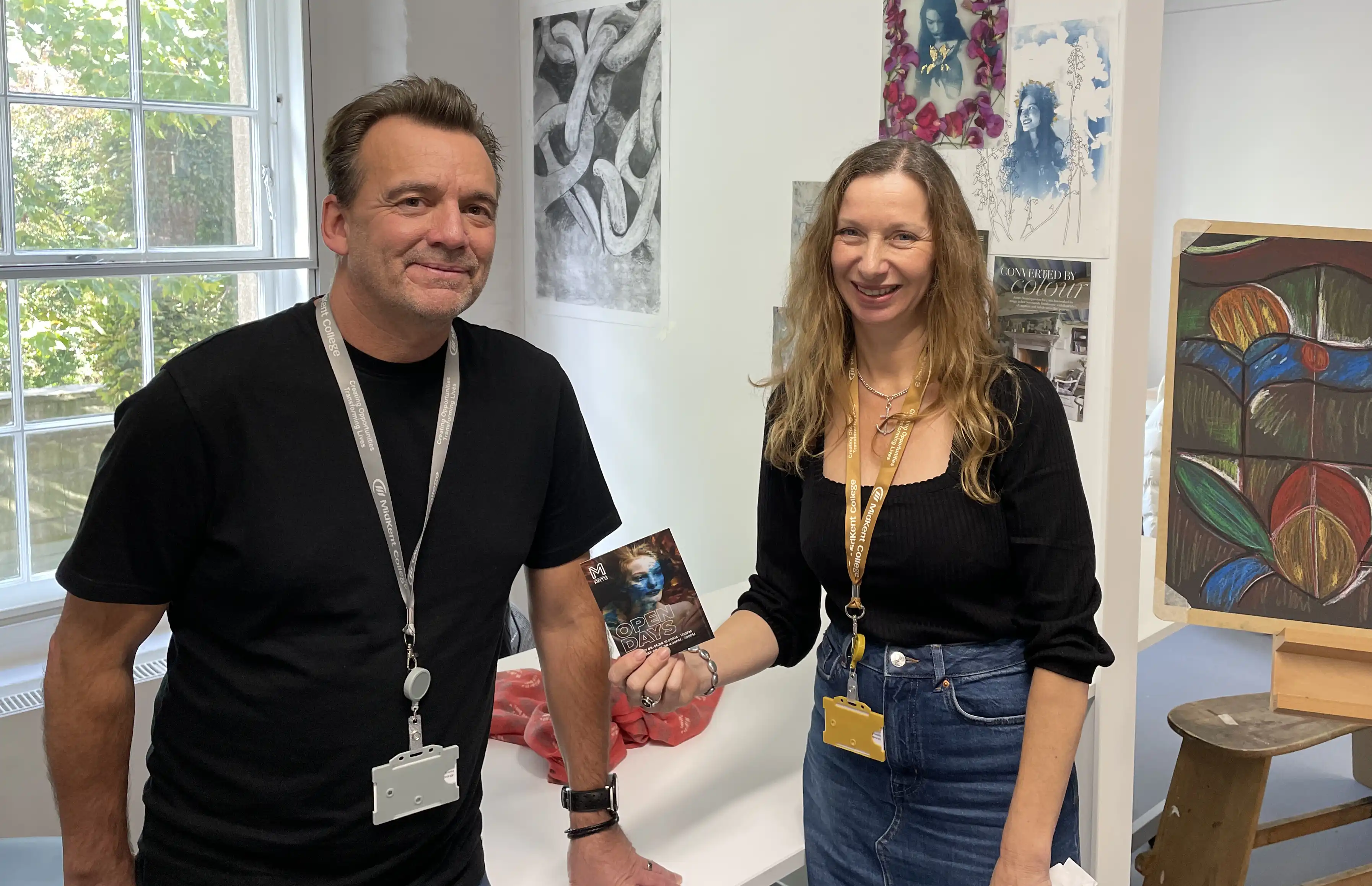 Student Karen Jefferies meets Graphic Designer Klaus Hartleben