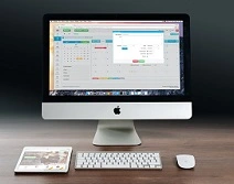 Mac on a desk